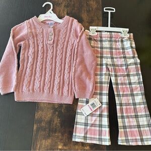 Little Lass Pink Knit Sweater
